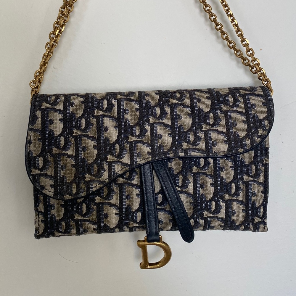 *authentic* Christian Dior Saddle Purse with wallet